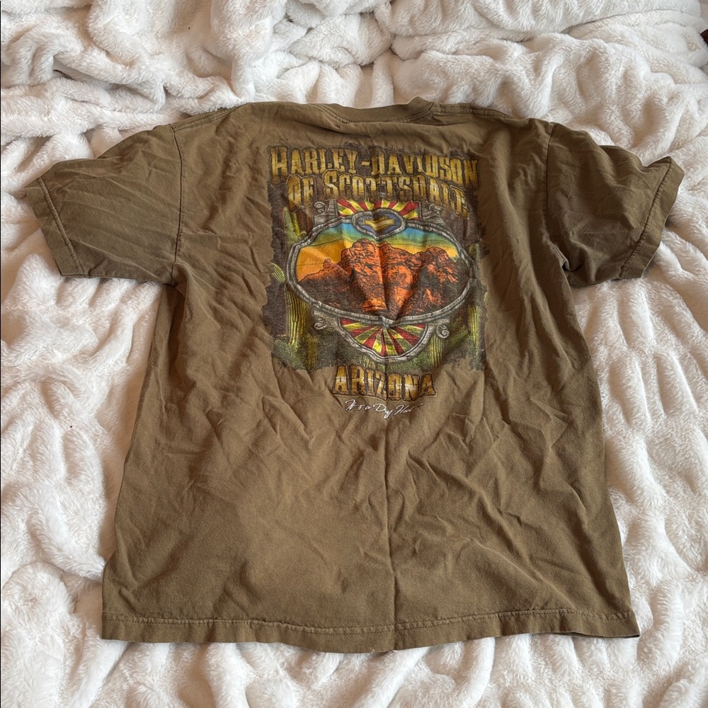 Harley-Davidson Men's Olive Graphic Tee